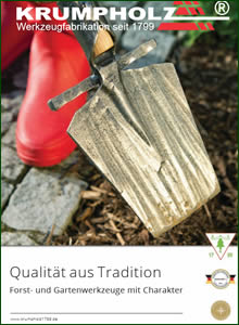Krumpholz Katalog f�r Forstwerkzeuge und Gartenwerkzeuge 2016